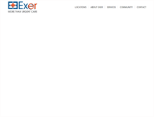 Tablet Screenshot of exerurgentcare.com